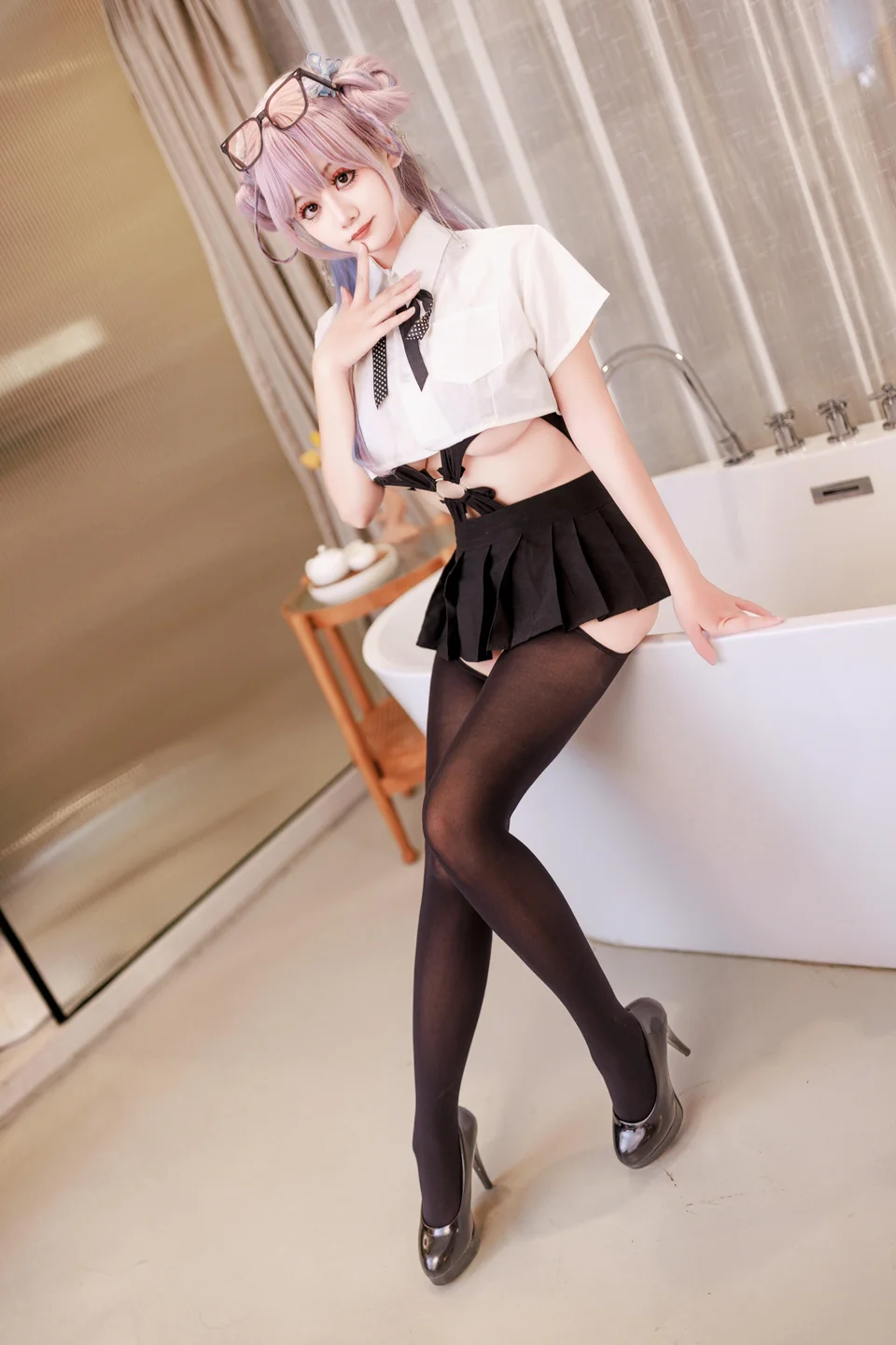 阿雪雪 - No.016 居家女高 [64P,2V-2.20GB]